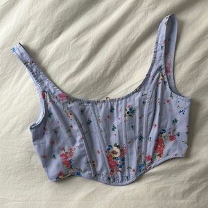 ASOS floral print corset